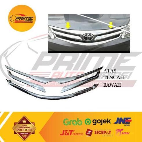LIST GRILL ALL NEW AVANZA 2012 2013 CHROME