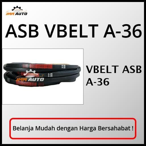 TERBARU VAN BELT / V BELT / FAN BELT VBELT ASB A36 A-36 A 36 