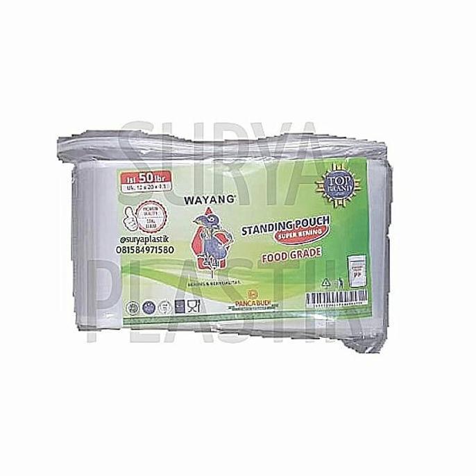 Bisakok- Plastik Standing Pouch 14X22 Wayang Plastik Kemasan Snack