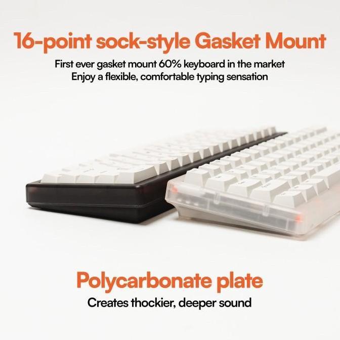 Pressplay APOLLO61 Lite 60% Press play Wired Mechanical Keyboard Apollo 61 PressplayApollo