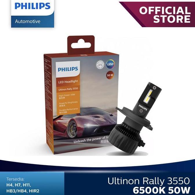 Philips Led Ultinon Rally 3550 H4 50watt 6500K - 11342