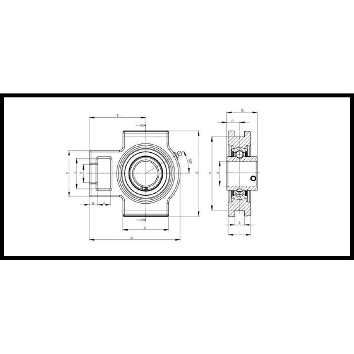 TERLARIS ASB UCT 208 PILLOWBLOCK LAHER BEARING DUDUK 40MM ASB 