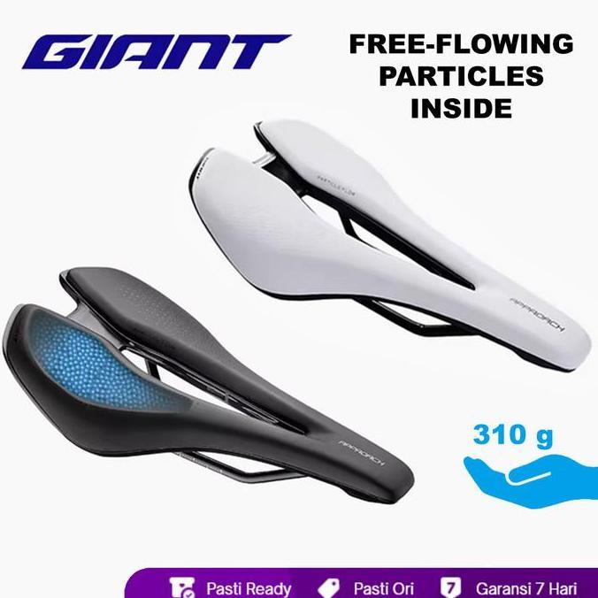 Giant Approach Saddle 145 mm Black Steel Alloy Rails Sadel Nyaman Touring Sadel Kulit Sadel Sepeda E