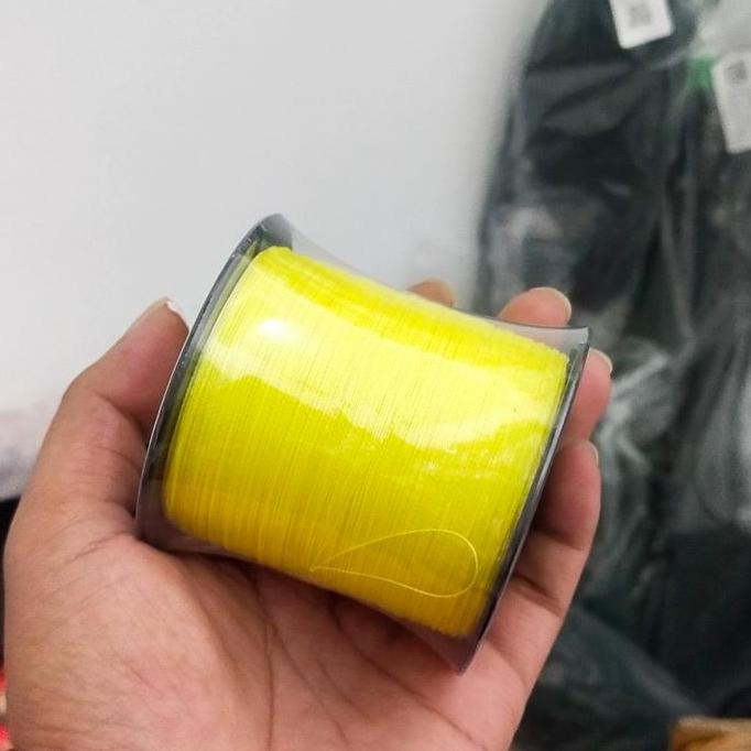 tali pancing senar pe 300meter x4 murah warna kuning 0,28mm 23lbs