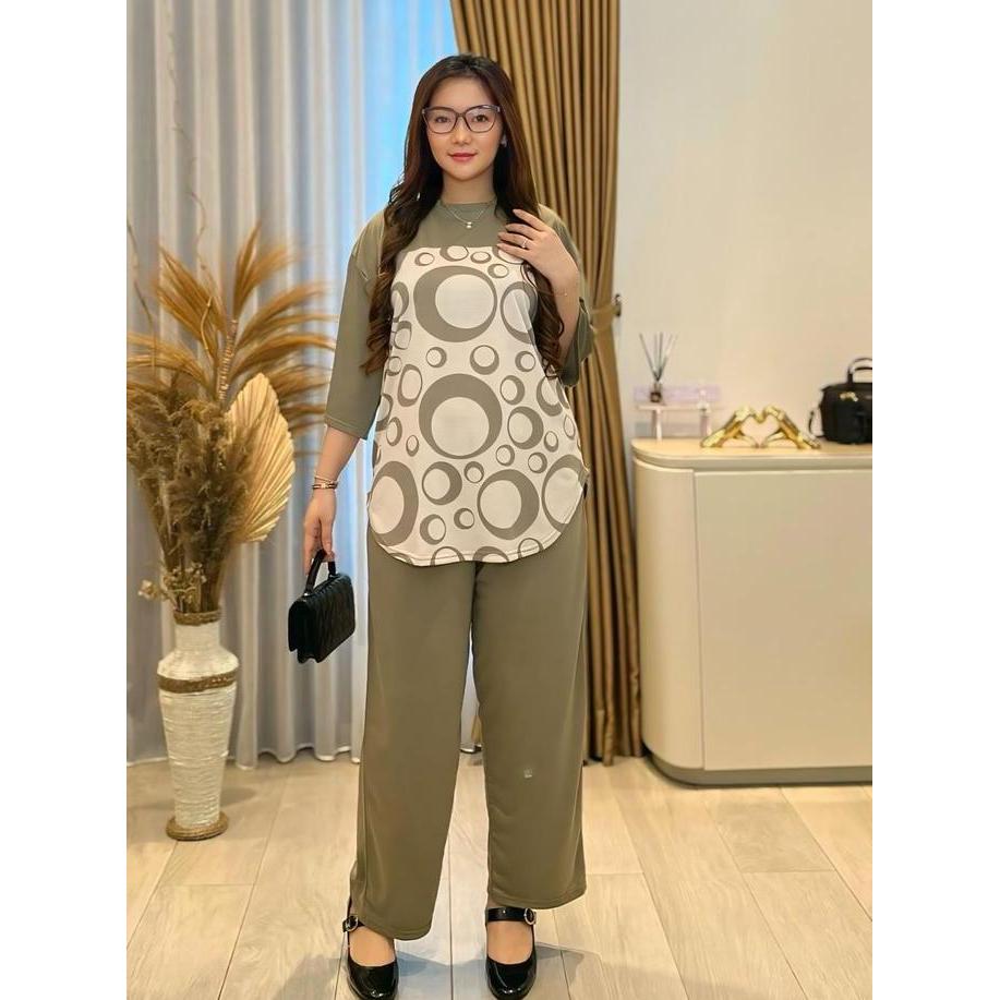 Setelan Wanita Ld120 Oneset Pakaian Wanita Fashion Muslim Sr5972 Co