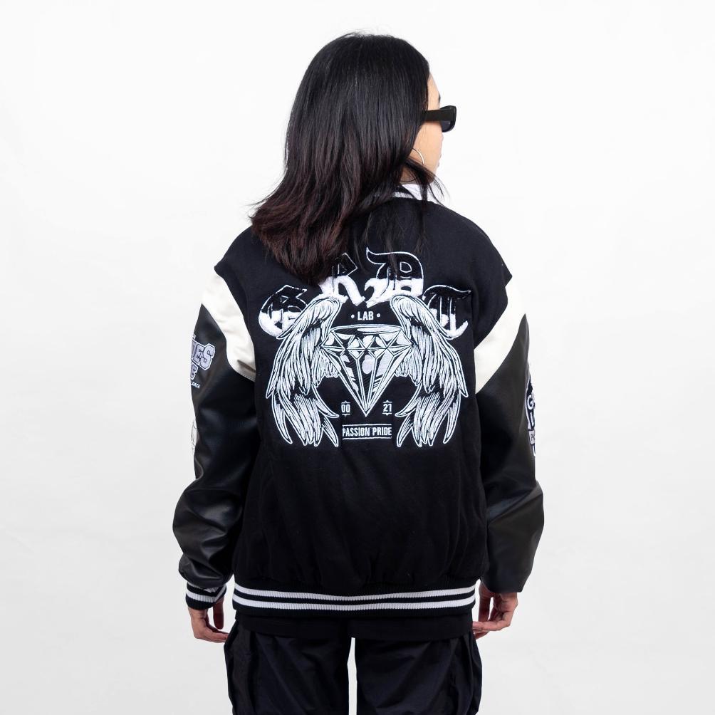 FAST DELIVERY GRDT PASSION PRIDE VARSITY JACKET