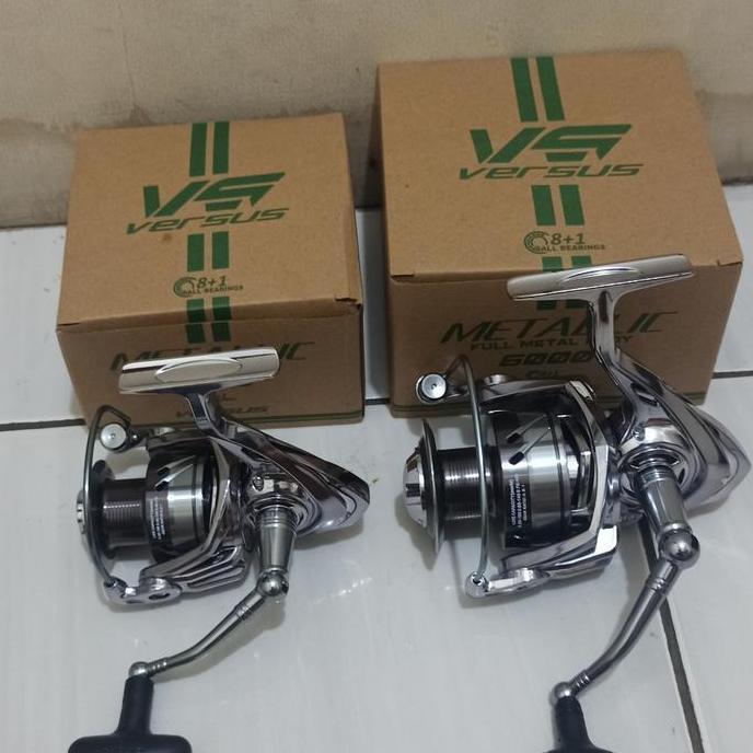 Reel VERSUS METALLIC 3000 6000 Full Metal Body Powe Handle