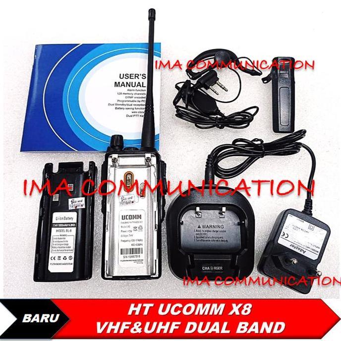 Promo Ht Ucomm X8 Dual Band Bukan Baofeng - Berlin - Weirwei Uv82