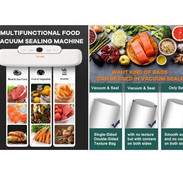 Bisakok- Upupin Alat Vacuum Sealer Makanan - Fresh Food Packing Alat Vacum Makanan Frozen Mesin Vacu
