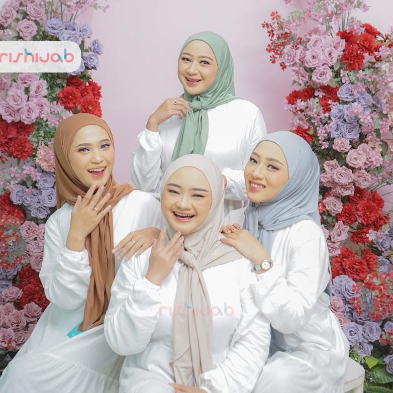 Kualitas Super Ris Hijab - Segitiga Zainara Segitiga Instan Inner Jersey Tali Daily Hijab