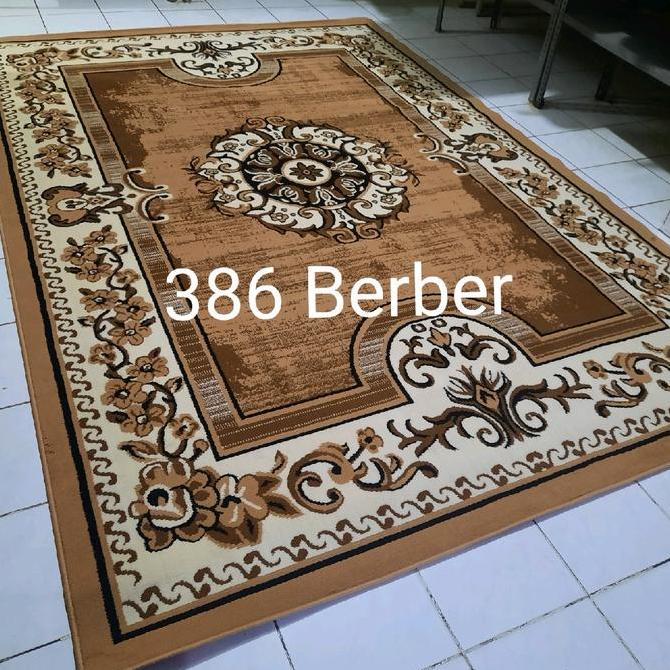 // KARPET PERMADANI BESAR JUMBO KLASIK COKLAT CREAM HITAM ABU-ABU SHAFIRA ALMAYA 210X310 CM ''