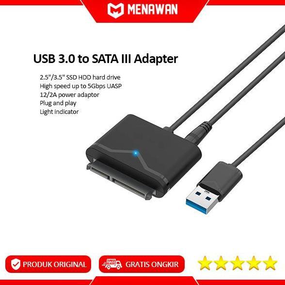 DF382 - Converter SATA to USB 3.0 Adapter HDD Kabel Konektor Hardisk External