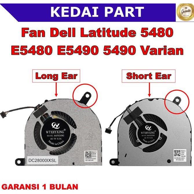 DE70 >> Fan Dell Latitude 5480 E5480 E5490 5490 E5491 5491 E5495 5495 Short Long Ear OEM