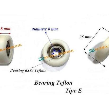 DS189 >> bearing teflon 688z rata BEARING TEFLON RATA 688 ZZ bearing teflon 688z bearing frame teflo