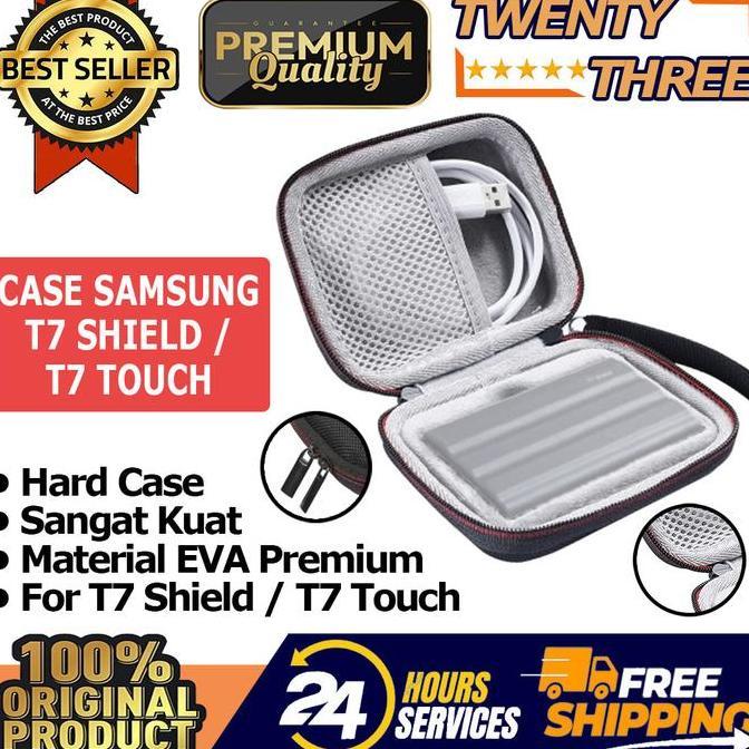DR284 - Samsung T7 Case T7 Touch SSD Casing Case Cover Hardcase Tas Pouch Kotak
