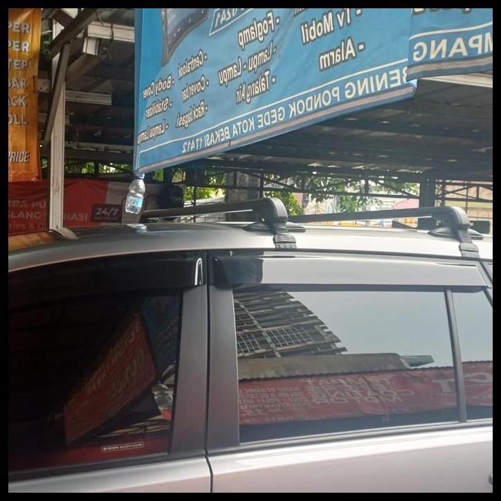 GRATIS ONGKIR CROSS BAR KAKI ROOFRACK BAGASI ATAS MOBIL INNOVA REBORN MODEL KUNCI RHINO SR 2 PCS