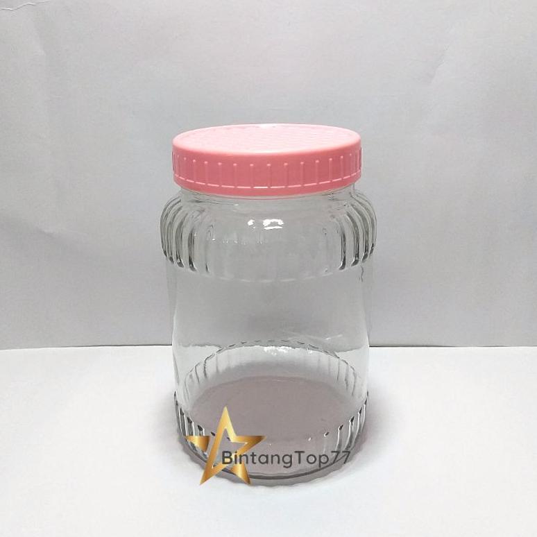 ONLY Toples Kaca / Jar Kaca / Glass Jar / Jar Kue / Jar Peach Gum