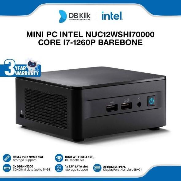 Mini PC INTEL ASUS RNUC12WSHI70000 Core i7-1260P Barebone