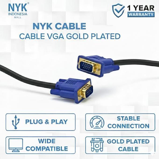 Wizard- Cable Nyk Kabel Vga Gold Plate 1.5