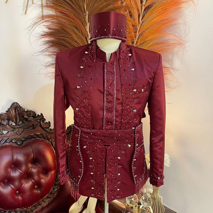 Beskap pengantin sunda | Beskap pengantin pria dewasa  Motif | Basofi pengantin modern