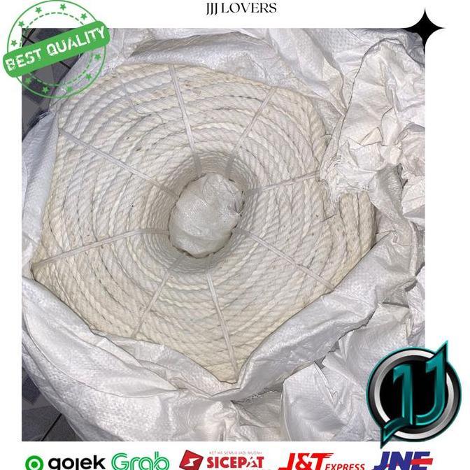 Tali Tambang Besar Tambang Katun Tali Tambang putih Kuralon 12mm 110m