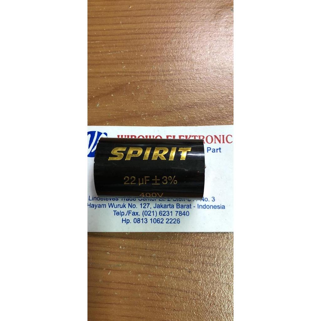 Capacitor spirit 22uf-400v kapacitor DISKON