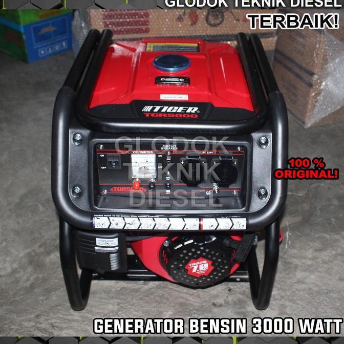 Genset Generator Listrik Type 5000 3000 Watt Bensin Portable
