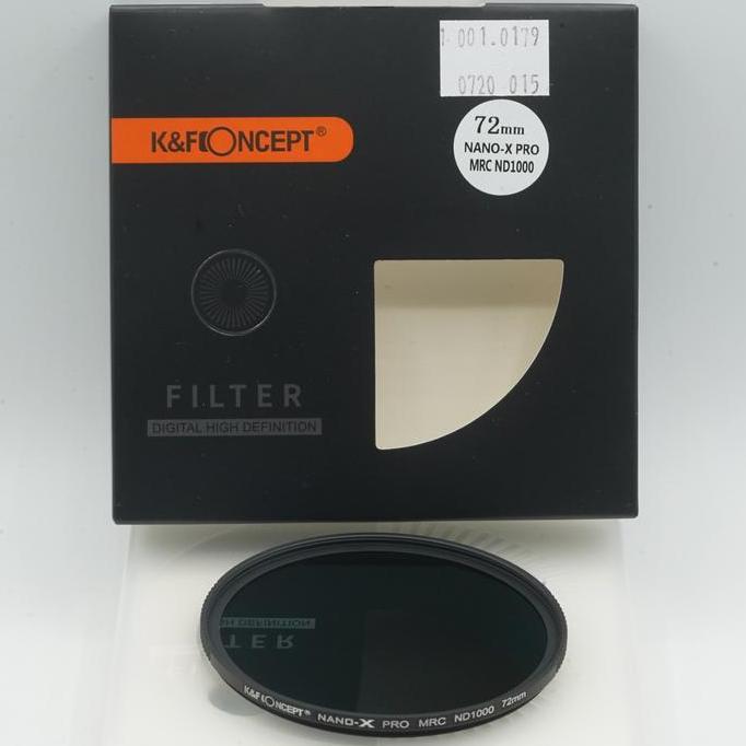 K&F Filter 72Mm 72 Mm Nano X Nd1000 Pro Mrc Neutral Density Nd 1000 Termurah
