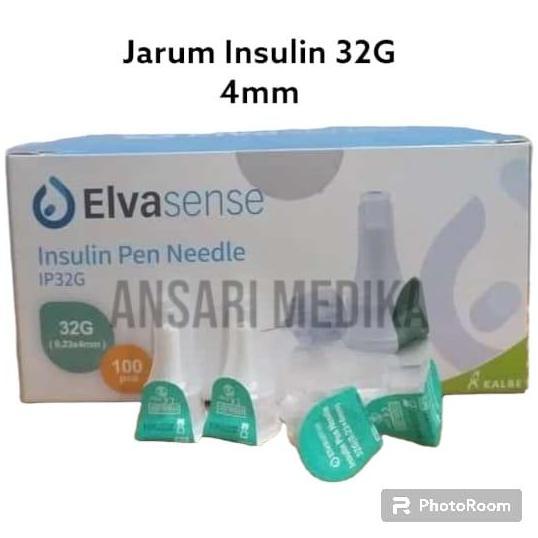 Medikit- Jarum Insulin 4Mm 32G Elvasense Jarum Insulin Pen Needle 32G