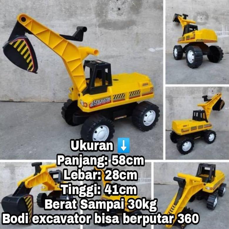 NEW ARRIVAL BISA COD MAINAN TRUCK EXCAVATOR BISA DI NAIKI ST.2121 // MAINAN MOBIL DORONG ANAK EXCAVA