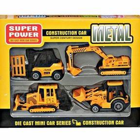 100% AMAN Mainan Mobil Mobilan Metal Construction Konstruksi Excavator Anak Laki Laki Cowok 2 3 4 5 