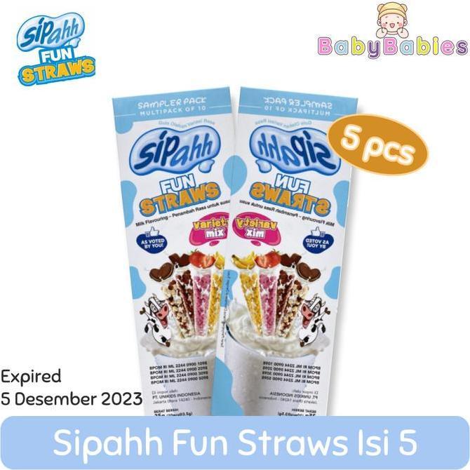sedotan sippah rasa buah isi 10/sedotan rasa buah sippah fun straw