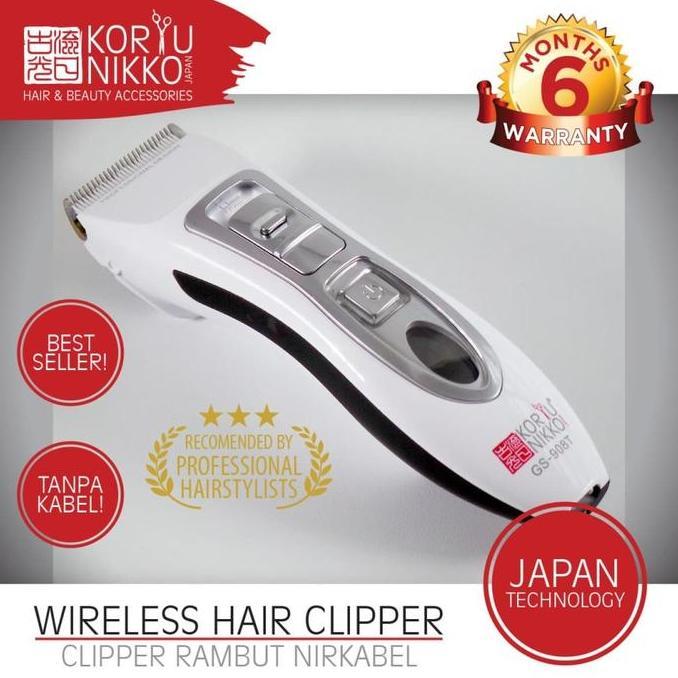 Studix- Koryu Nikko Promo Alat Cukur Rambut Original Clipper Gs 908T Wireless