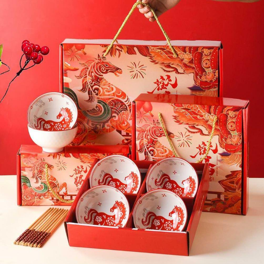 Hampers Imlek China New Year / Mangkok Set Bowl Set / Mangkok Set Imlek  / Hampers Imlek Cod