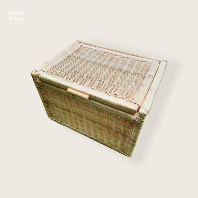 [RTN] Classic Rattan Storage Box - Storage Box Rotan Besar / Box Penyimpanan Rotan Serbaguna  / Kota