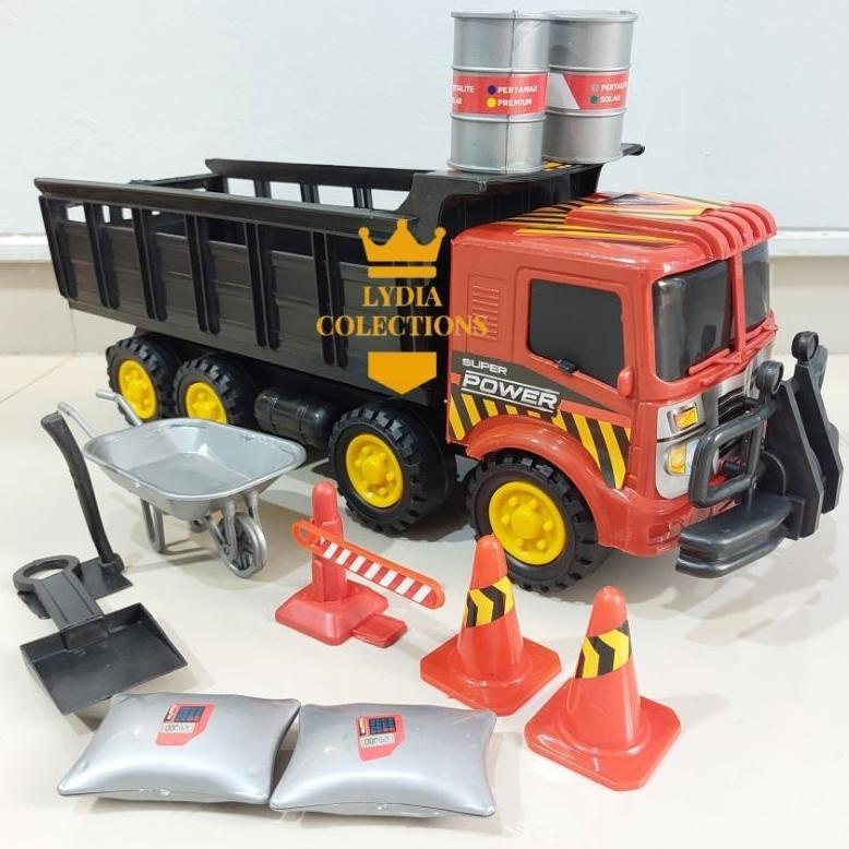Premium Mainan Truk Pasir Jumbo Plastik Tebal 43Cm