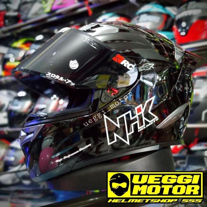 Helm Nhk Rx9 Paket Ganteng Flat visor iradium
