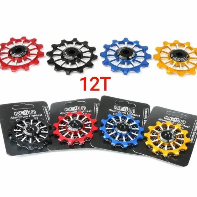 Meijun Pulley RD Bearing Ceramic 12T - Pulley Bearing Ceramic RD 12T