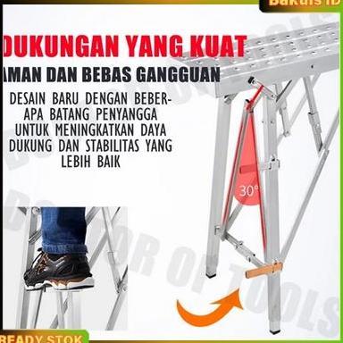 Tangga Cat Scaffolding Steger Perancah Premium Perancah Baru Tangga Lipat Platform Portabel Tangga M