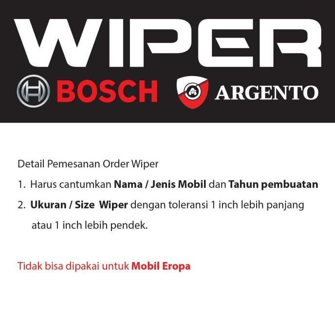 WIPER MAZDA E2000 BOSCH ADVANTAGE / ECOPLUS TDC VARIASI Ready