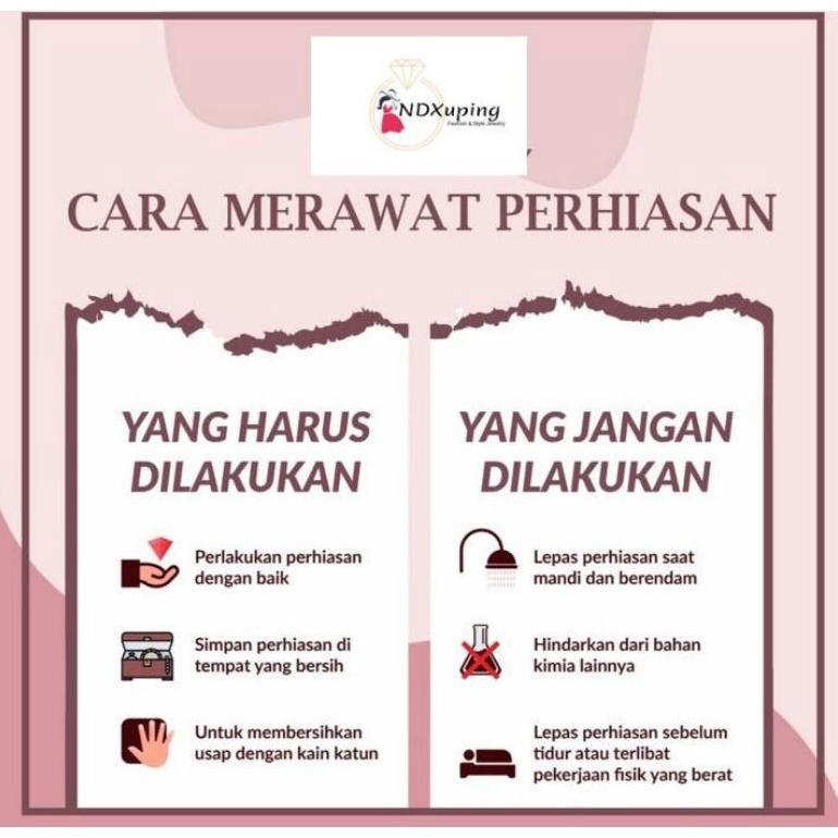 OFFICIAL Gelang Kaki Bola-Bola Putih Cantik XUPING N0914