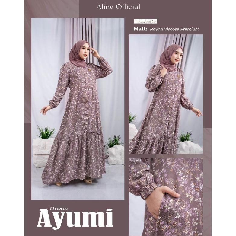 Gamis Ayumi Dress Aline Rayon Elegan