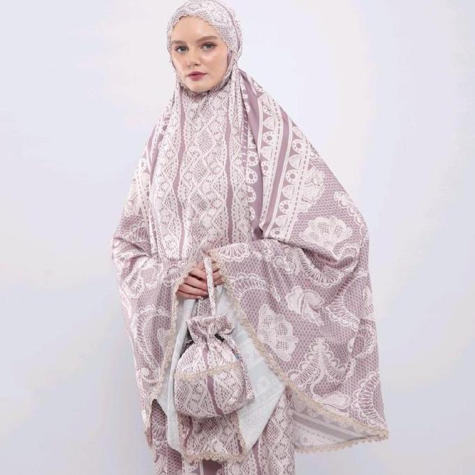 Mukena 2in1 Mumbai Silk Traveling by Poeti