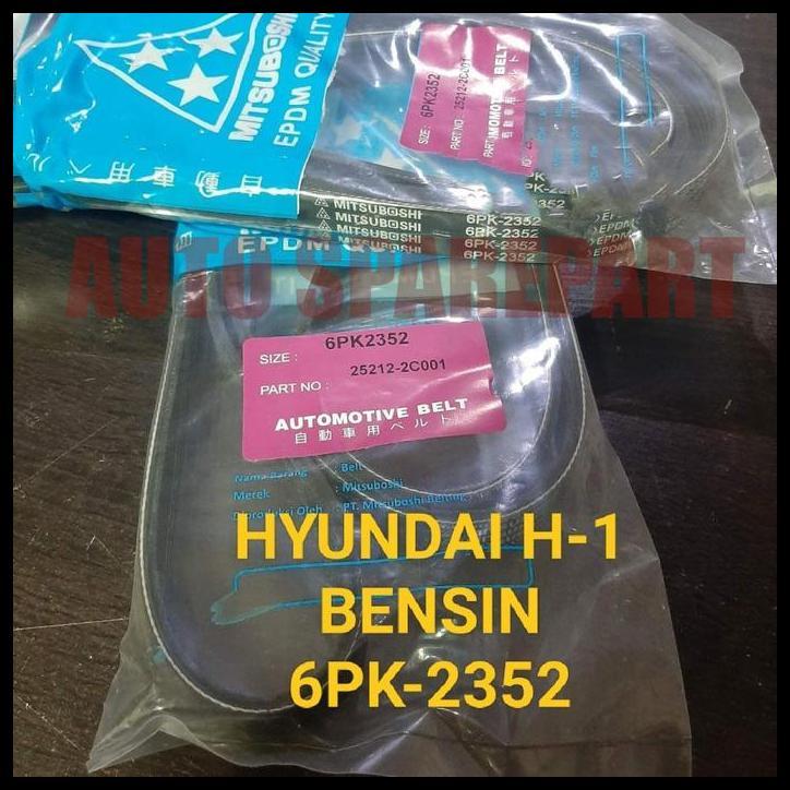 DISKON FAN VAN V BELT TALI KIPAS 6PK2352 HYUNDAI H1BENSIN 6PK-2352