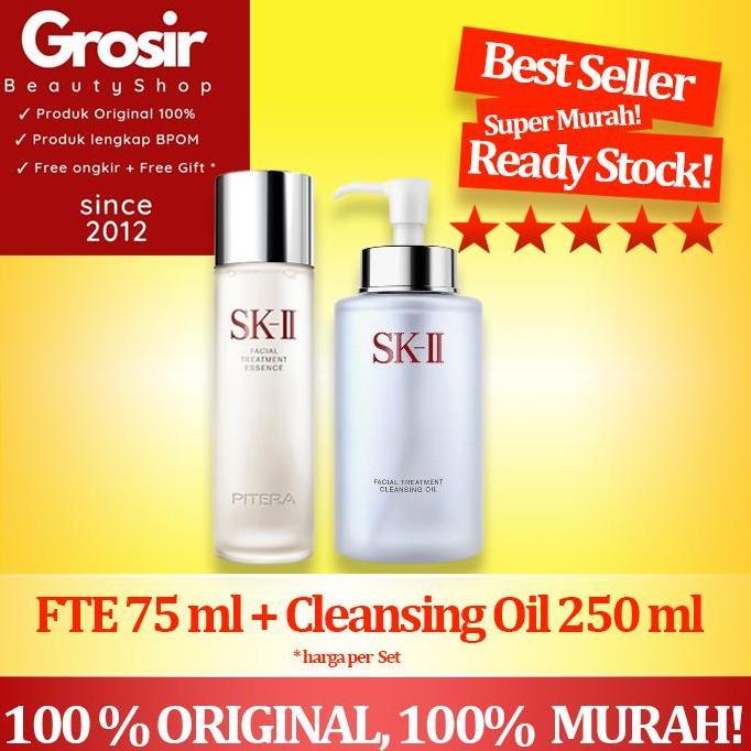 SK-II SK2 SKII SK II Paket Pitera FTE 75 ml + Cleansing Oil 250 ml