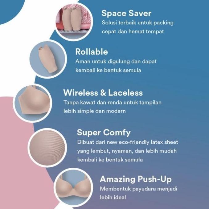 Sale Wacoal Travel Bra Eco Latex / Tanpa Kawat / No Wire