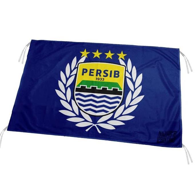Nazhifa Printing - Bendera Persib Maung Bandung Bobotoh Suporter, Ukuran Kecil - Besar