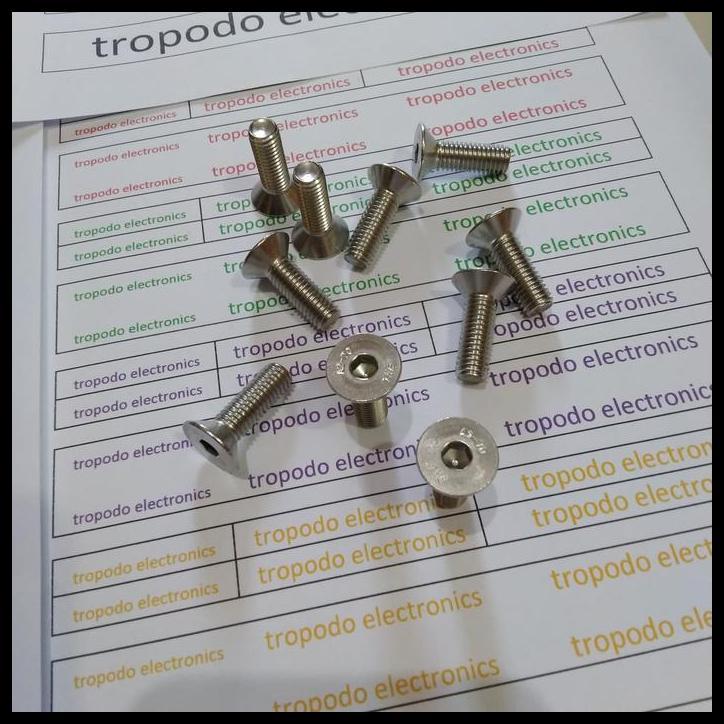 GRATIS ONGKIR BAUT VERSENG L STAINLESS STEEL M8X25 