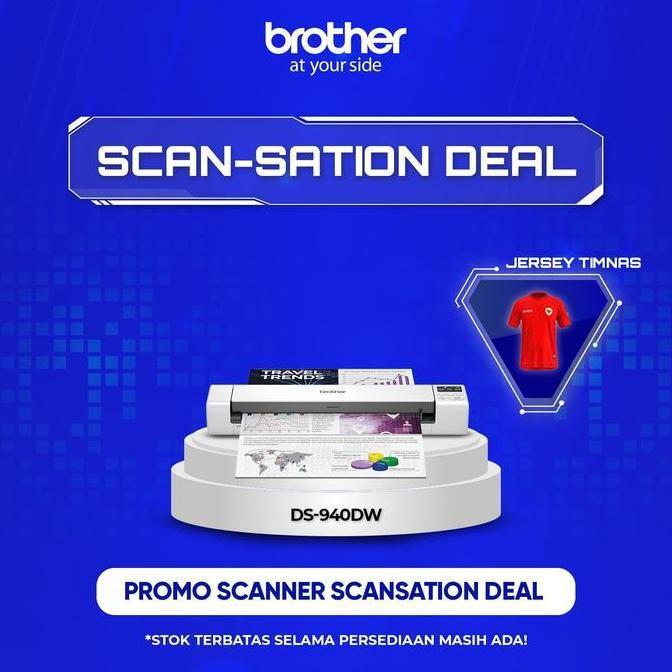 TERBARU - BROTHER Scanner DS940DW Portabel Mobile Scanner DS 940DW DS940 DW 940