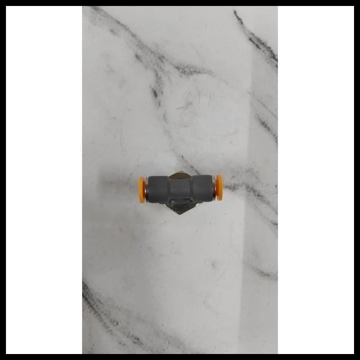 TERBARU NEPEL ANGIN FITTING PNEUMATIC TEE T CABANG 3 6MM DRAT 1/2 INCI 